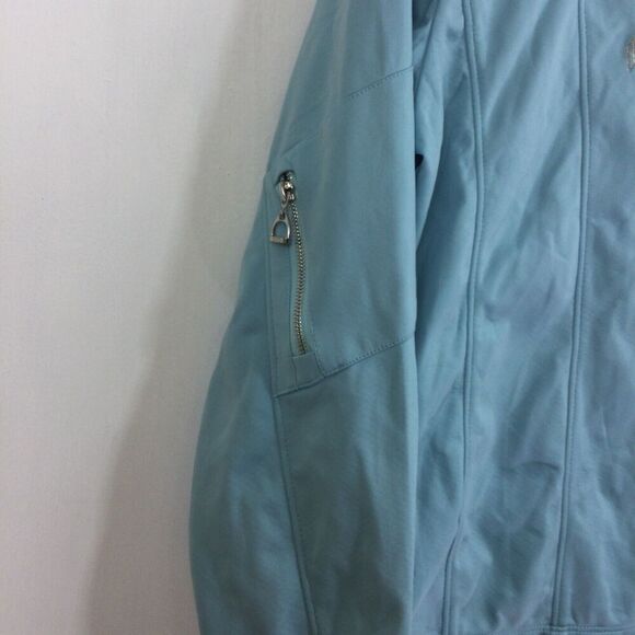 Outback Trading Company Full Zip Jacket Equestrian Blue Horse Design Sz Medium - Picture 11 of 12